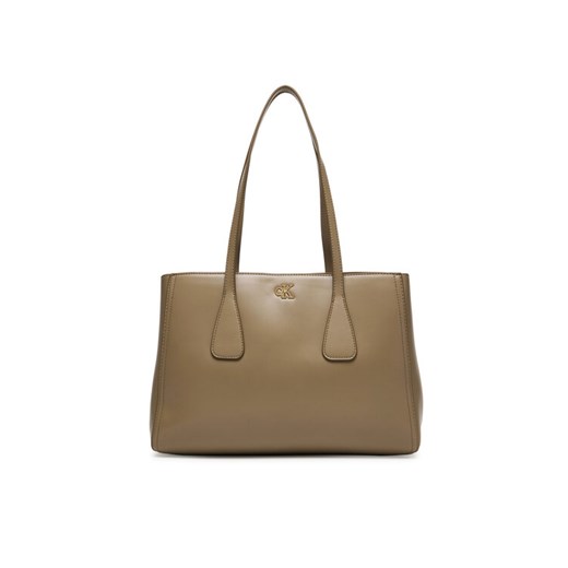 Torebka Calvin Klein Ck Medium Work Tote LV04F3442G Beżowy ze sklepu eobuwie.pl w kategorii Torebki damskie - zdjęcie 187772797
