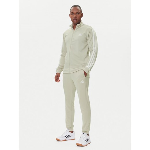 adidas Dres Basic 3-Stripes JX5519 Beżowy Regular Fit L MODIVO