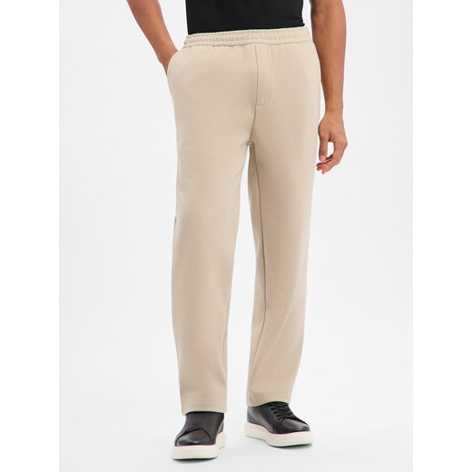 PEGADOR Męskie spodnie do biegania - Almora Mężczyźni Sztuczne włókno kitt jednolity ze sklepu vangraaf w kategorii Spodnie męskie - zdjęcie 187774018