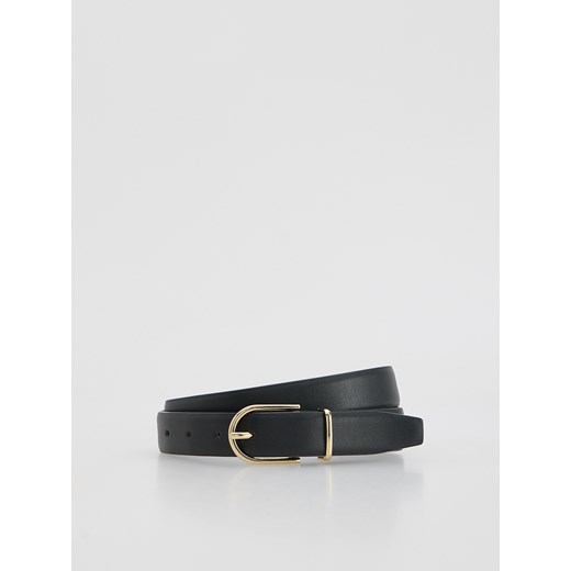 Reserved - Pasek z łączonych materiałów - czarny ze sklepu Reserved w kategorii Paski damskie - zdjęcie 187774358