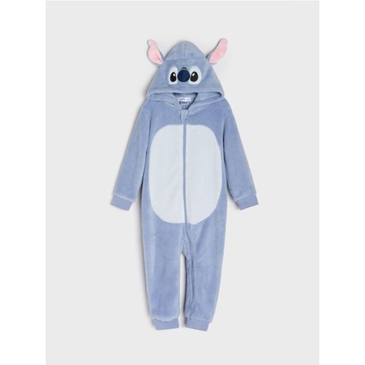 Sinsay - Polarowa piżama onesie z kapturem i uszami 3D Stitch - błękitny ze sklepu Sinsay w kategorii Piżamy dziecięce - zdjęcie 187775148