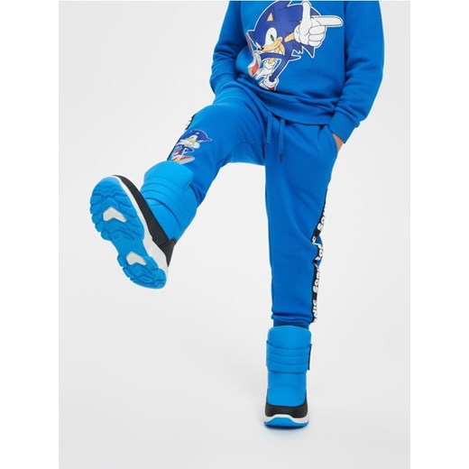 Sinsay - Śniegowce na rzepy Sonic the Hedgehog - niebieski ze sklepu Sinsay w kategorii Buty zimowe dziecięce - zdjęcie 187775207