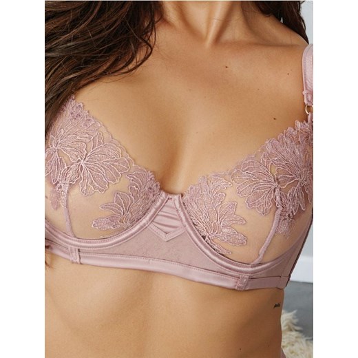 Sinsay - Miękki biustonosz koronkowy - różowy ze sklepu Sinsay w kategorii Biustonosze - zdjęcie 187775217