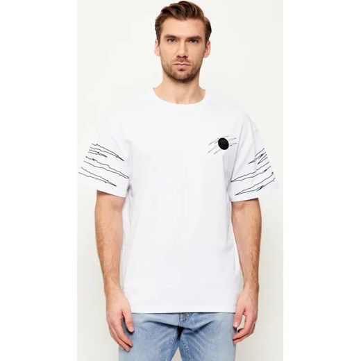Plein Sport T-shirt Outline Scratch | Loose fit ze sklepu Gomez Fashion Store w kategorii T-shirty męskie - zdjęcie 187775258