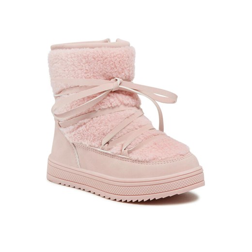 Kozaki Nelli Blu CM220117-11 Różowy ze sklepu eobuwie.pl w kategorii Buty zimowe dziecięce - zdjęcie 187775455