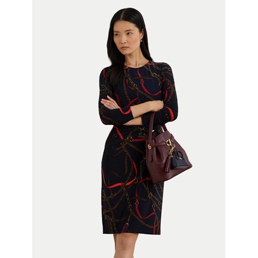 LAUREN RALPH LAUREN Sukienka codzienna 200P03736001 Granatowy Slim Fit ze sklepu MODIVO w kategorii Sukienki - zdjęcie 187775926