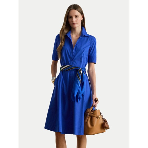 LAUREN RALPH LAUREN Sukienka koszulowa 200748950020 Niebieski Regular Fit ze sklepu MODIVO w kategorii Sukienki - zdjęcie 187775955
