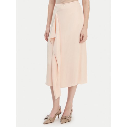 BOSS Spódnica midi Vemuth 50552076 Różowy Regular Fit ze sklepu MODIVO w kategorii Spódnice - zdjęcie 187775957