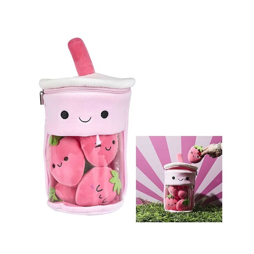The Home Deco Kids Maskotka &quot;Kawaii Bubble Tea&quot; w kolorze jasnoróżowym - 3+ ze sklepu Limango Polska w kategorii Zabawki - zdjęcie 187776907