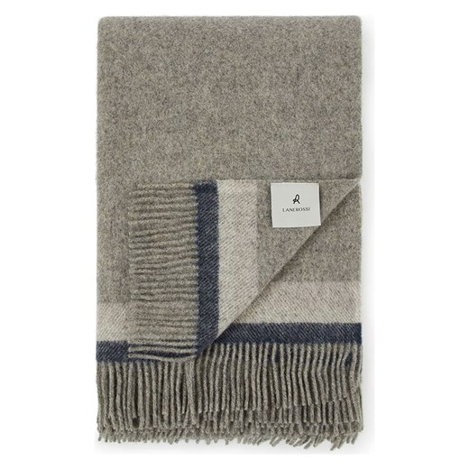 Lanerossi Wełniany koc &quot;Madison&quot; w kolorze niebieskim - 240 x 140 cm Lanerossi onesize promocja Limango Polska