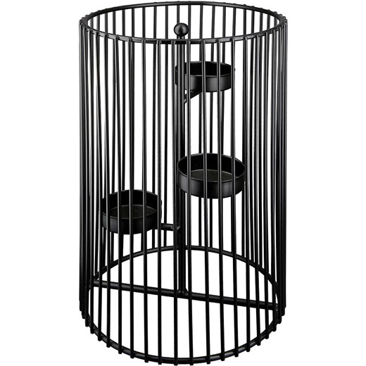 GILDE Świecznik &quot;Trixie&quot; w kolorze czarnym - wys. 22 cm ze sklepu Limango Polska w kategorii Świeczniki - zdjęcie 187777325