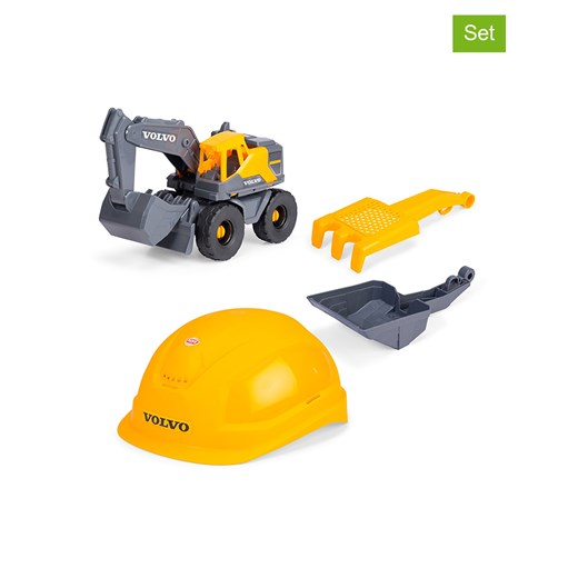 Dickie 4-częściowy zestaw budowlany &quot;Volvo Tough Excavator&quot; w kolorze żółtym - 3+ ze sklepu Limango Polska w kategorii Zabawki - zdjęcie 187777587