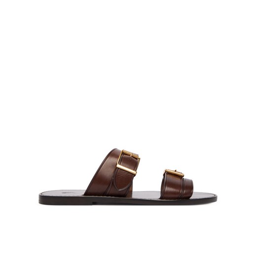 Klapki Polo Ralph Lauren 818P01589003 Brązowy ze sklepu eobuwie.pl w kategorii Klapki damskie - zdjęcie 187777908