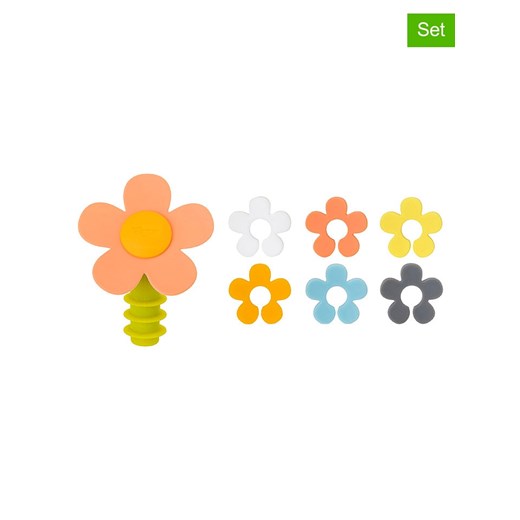 Vigar 7-częściowy zestaw &quot;Flower power&quot; do wina ze sklepu Limango Polska w kategorii Naczynia - zdjęcie 187778987