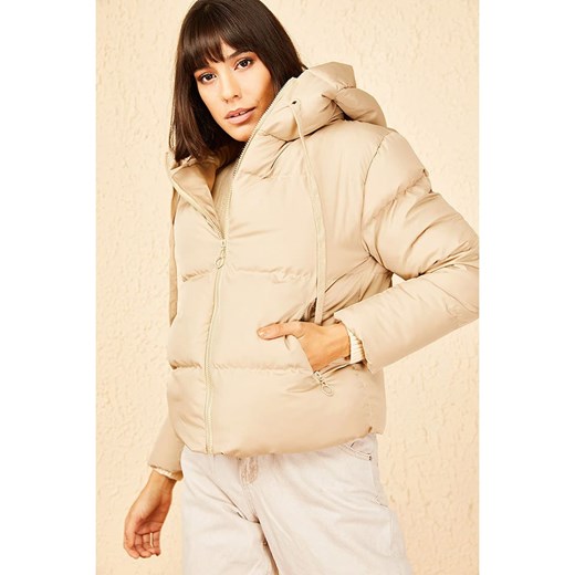 Bianco Lucci Kurtka pikowana w kolorze beżowym ze sklepu Limango Polska w kategorii Kurtki damskie - zdjęcie 187779286