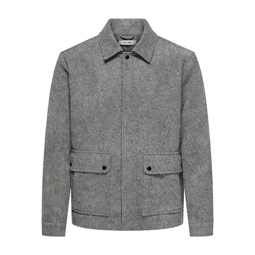 ONLY &amp; SONS Kurtka koszulowa &quot;Ponnor&quot; w kolorze szarym ze sklepu Limango Polska w kategorii Kurtki męskie - zdjęcie 187779406