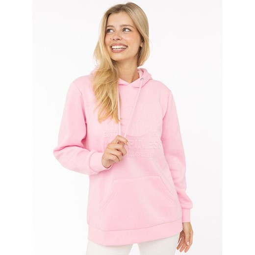 Zwillingsherz Bluza &quot;Happiness Vibes&quot; w kolorze jasnoróżowym ze sklepu Limango Polska w kategorii Bluzy damskie - zdjęcie 187779895