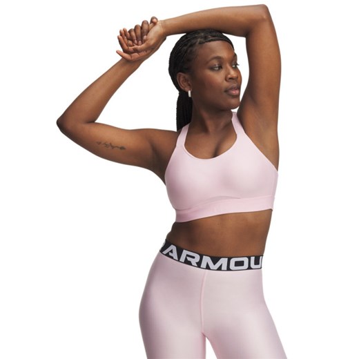 Biustonosz treningowy Under Armour Infinity High Strappy - różowy ze sklepu Sportstylestory.com w kategorii Biustonosze - zdjęcie 187780676