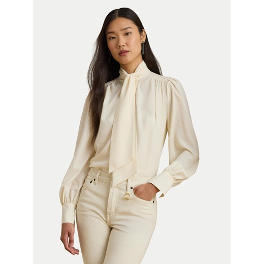 LAUREN RALPH LAUREN Koszula 200P14083001 Beżowy Relaxed Fit ze sklepu MODIVO w kategorii Koszule damskie - zdjęcie 187781128