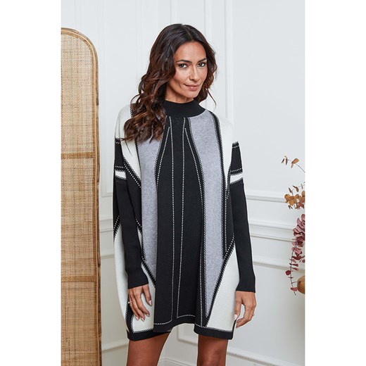 So Cachemire Sukienka dzianinowa &quot;Jamjam&quot; w kolorze szaro-czarnym ze sklepu Limango Polska w kategorii Sukienki - zdjęcie 187781586