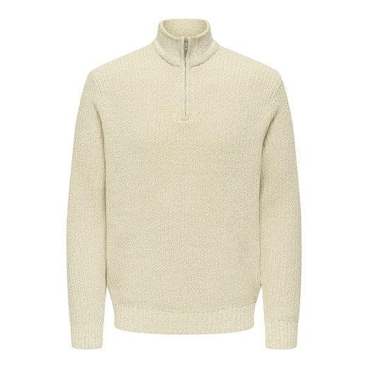 ONLY &amp; SONS Sweter &quot;Jion&quot; w kolorze beżowym ze sklepu Limango Polska w kategorii Swetry męskie - zdjęcie 187781867