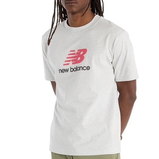 Koszulka męska New Balance MT51500AHH - szara ze sklepu streetstyle24.pl w kategorii T-shirty męskie - zdjęcie 187781989
