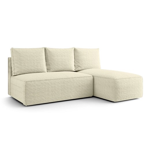 Kremowy nowoczesny narożnik z funkcją spania N8-D67 ze sklepu Edinos.pl w kategorii Narożniki - zdjęcie 187782136