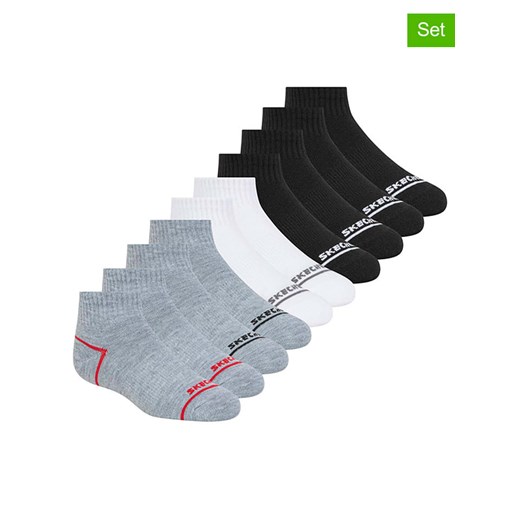 Skechers Skarpety (10 par) w kolorze czarnym, białym i szarym Skechers 27,5-35,5 Limango Polska wyprzedaż