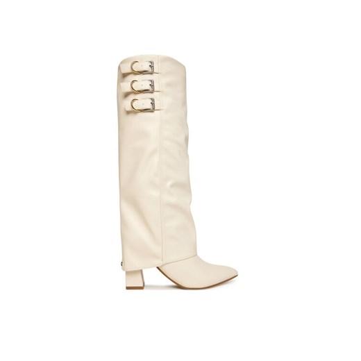 Guess Kozaki FLFGAR ELE11 Écru ze sklepu MODIVO w kategorii Kozaki damskie - zdjęcie 187783409