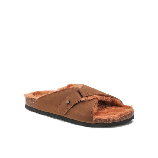 Home & Relax Kapcie AGK21110 Brązowy ze sklepu MODIVO w kategorii Klapki damskie - zdjęcie 187783417