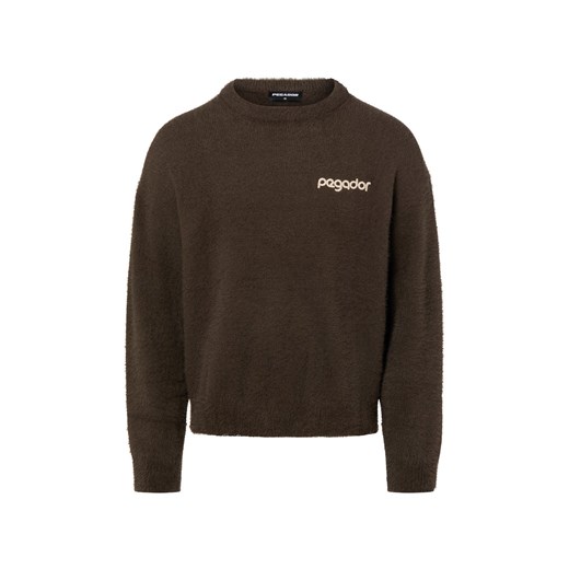 PEGADOR Sweter - Dalian Mężczyźni Sztuczne włókno błotnisty jednolity ze sklepu vangraaf w kategorii Swetry męskie - zdjęcie 187783877