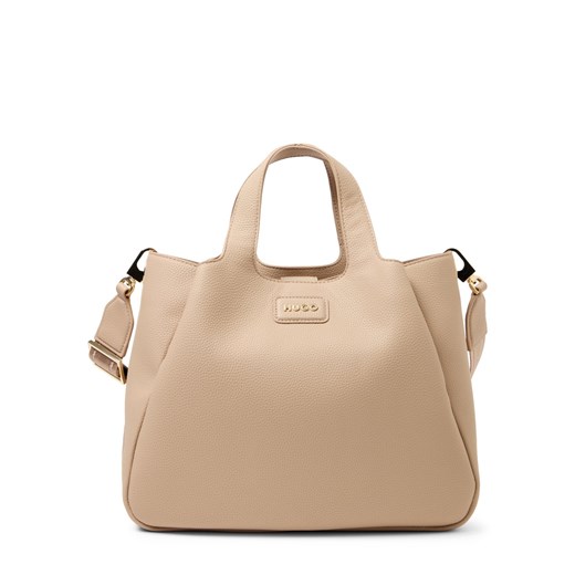 HUGO Damski shopper - Orin Kobiety beżowy jednolity ze sklepu vangraaf w kategorii Torby Shopper bag - zdjęcie 187783895