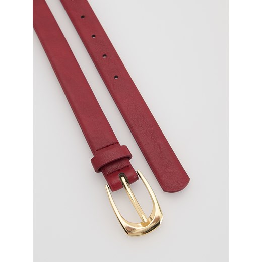 Reserved - Pasek z klamrą - intenstywna czerwień ze sklepu Reserved w kategorii Paski damskie - zdjęcie 187783909