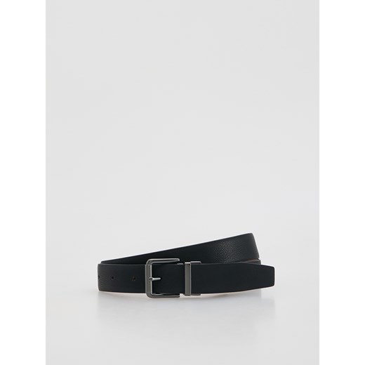 Reserved - Pasek z obrotową klamrą - czarny ze sklepu Reserved w kategorii Paski męskie - zdjęcie 187784279