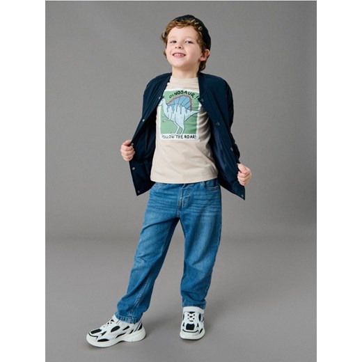 Sinsay - Jeansy loose fit z regulacją w pasie - niebieski ze sklepu Sinsay w kategorii Spodnie chłopięce - zdjęcie 187784465