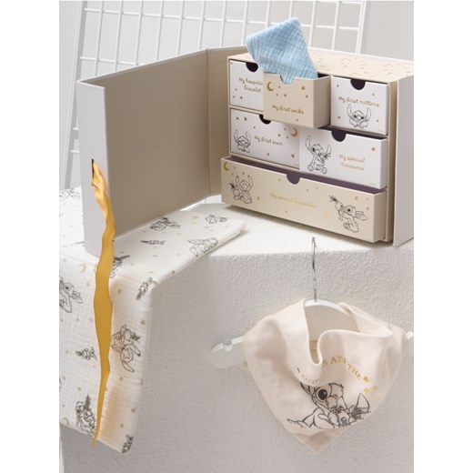 Sinsay - Pudełko wspomnień dla dziecka Lilo & Stitch - beżowy ze sklepu Sinsay w kategorii Pudełka i pojemniki - zdjęcie 187784477