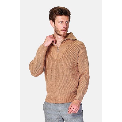 C&amp; Jo Sweter w kolorze karmelowym ze sklepu Limango Polska w kategorii Swetry męskie - zdjęcie 187784526