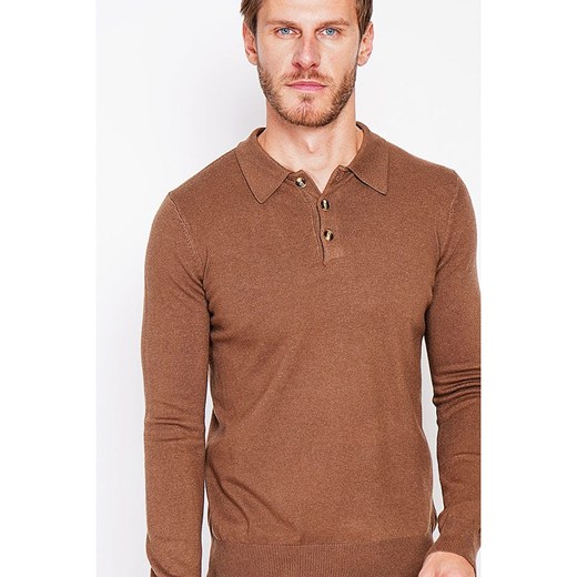 C&amp; Jo Sweter w kolorze jasnobrązowym ze sklepu Limango Polska w kategorii Swetry męskie - zdjęcie 187784539