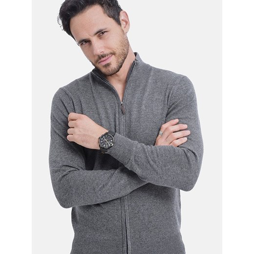 C&amp; Jo Kardigan w kolorze szarym ze sklepu Limango Polska w kategorii Swetry męskie - zdjęcie 187784655