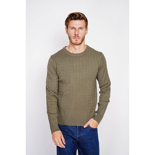 C&amp; Jo Sweter w kolorze khaki ze sklepu Limango Polska w kategorii Swetry męskie - zdjęcie 187784677
