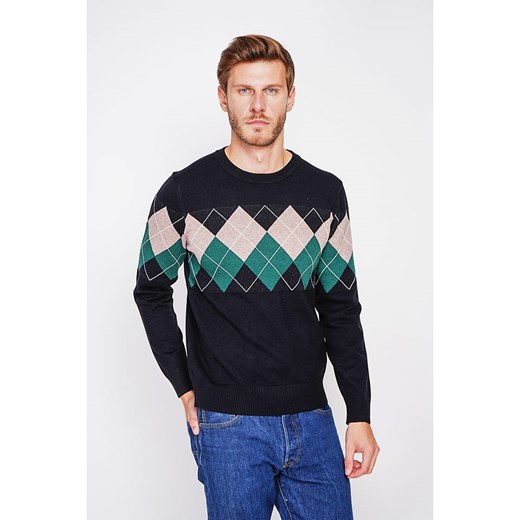 C&amp; Jo Sweter w kolorze czarnym ze sklepu Limango Polska w kategorii Swetry męskie - zdjęcie 187784696