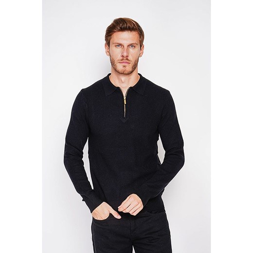 C&amp; Jo Sweter w kolorze czarnym ze sklepu Limango Polska w kategorii Swetry męskie - zdjęcie 187784747