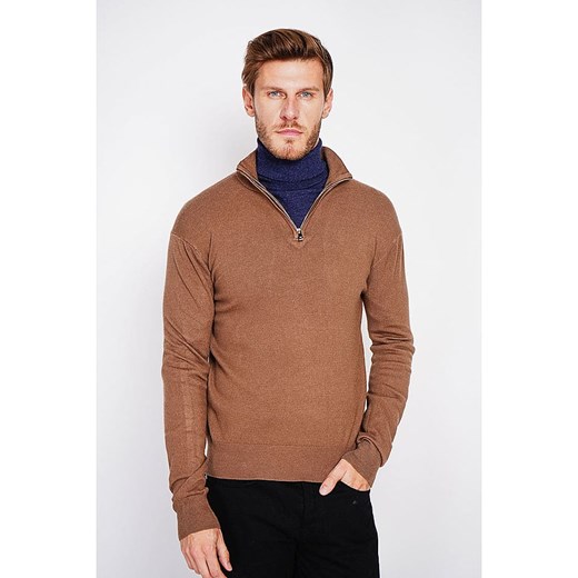 C&amp; Jo Sweter w kolorze jasnobrązowym ze sklepu Limango Polska w kategorii Swetry męskie - zdjęcie 187784795
