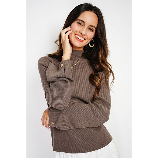 C&amp; Jo Sweter w kolorze szarobrązowym ze sklepu Limango Polska w kategorii Swetry damskie - zdjęcie 187784876