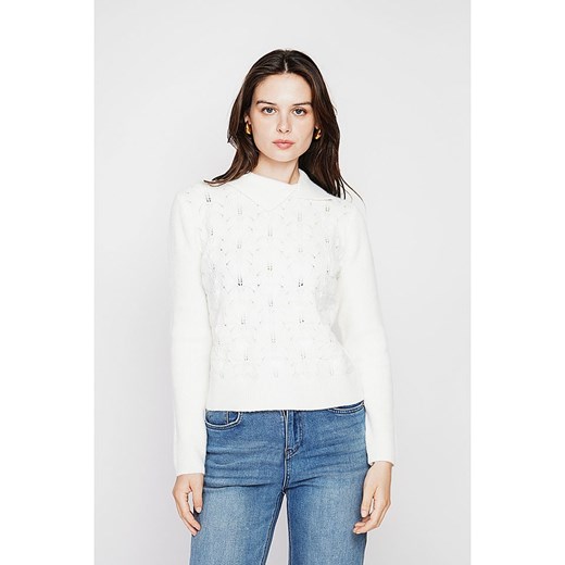 C&amp; Jo Sweter w kolorze białym ze sklepu Limango Polska w kategorii Swetry damskie - zdjęcie 187785199