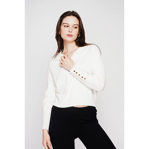 C&amp; Jo Sweter w kolorze białym ze sklepu Limango Polska w kategorii Swetry damskie - zdjęcie 187785208