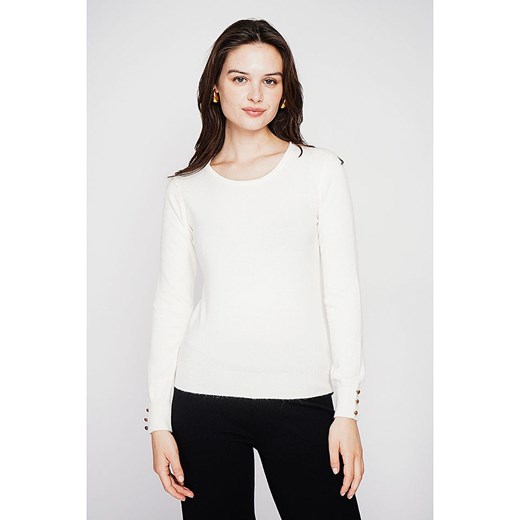 C&amp; Jo Sweter w kolorze białym ze sklepu Limango Polska w kategorii Swetry damskie - zdjęcie 187785267