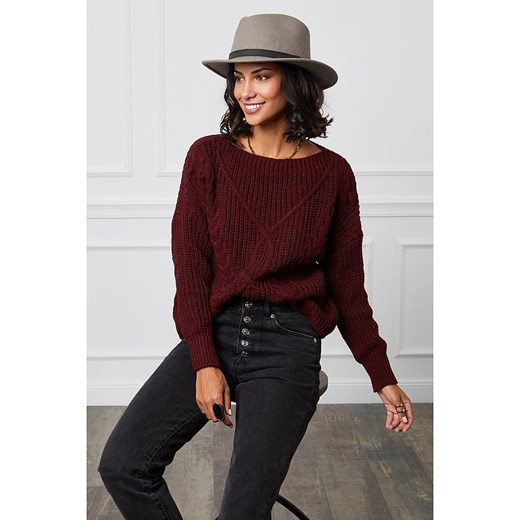 L&apos;armoire de Suzette Sweter w kolorze bordowym ze sklepu Limango Polska w kategorii Swetry damskie - zdjęcie 187785469