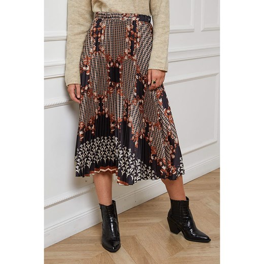 L&apos;armoire de Suzette Spódnica w kolorze jasnobrązowo-czarnym ze sklepu Limango Polska w kategorii Spódnice - zdjęcie 187785615