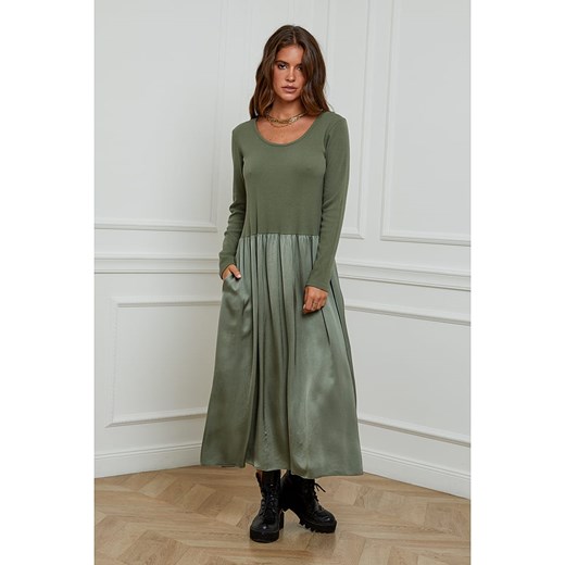 L&apos;armoire de Suzette Sukienka w kolorze khaki ze sklepu Limango Polska w kategorii Sukienki - zdjęcie 187785665